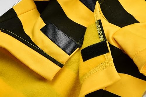 Relibeauty Dog Bee Costume, Cute Cat Bumblebee Outfit with Cap and Wings for Halloween Themed Party, Yellow, L - Image 4