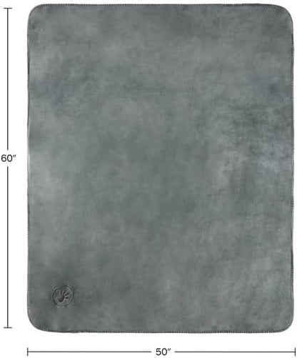 Waterproof Pet Blanket - 50x60-Inch Reversible Sherpa Fleece Throw Protects Couches, Cars, and Beds from Spills, Stains, and Fur by PETMAKER (Gray)