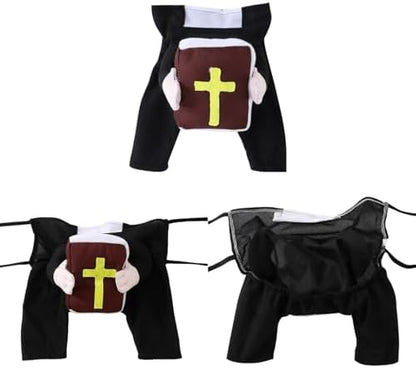Cat Puppy Costume Priest Nun Outfit (Priest with Bible,X-Large) - Image 3