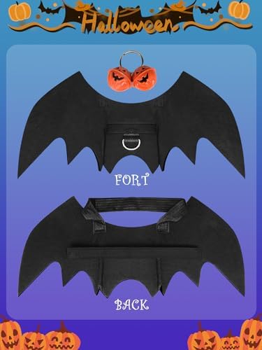 Halloween Dog Bat Wings Costume, Pet Halloween Cosplay Party Dress Up Costume for Dogs and Cats (X-Large) - Image 3