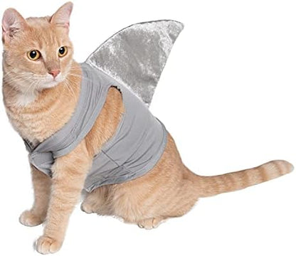 Pet Krewe Small Dog Shark Costume | Pet Costume for Dogs 1st Birthday, National Cat Day & Celebrations | Halloween Outfit for Small and Large Cats & Dogs - Image 2
