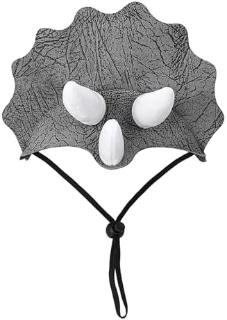 Dog Triceratops Dinosaur Hat Halloween Costumes Accessory for Dogs Funny Halloween Christmas Party Cosplay Accessory - Image 2
