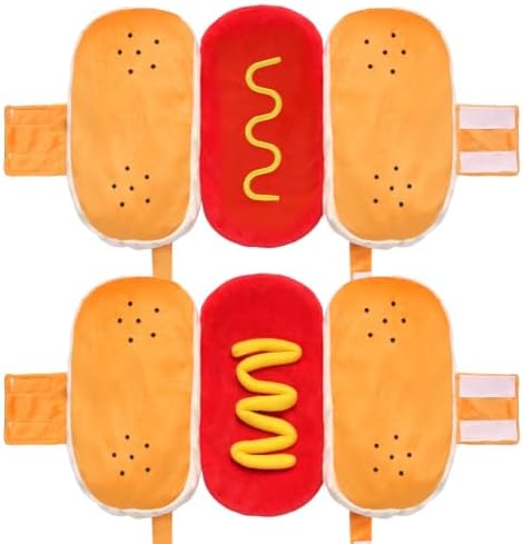 hoyuwak Hot Dog Pet Costume Funny Cute Food Hot Dog Costume - Image 3