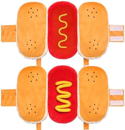 hoyuwak Hot Dog Pet Costume Funny Cute Food Hot Dog Costume - Image 3