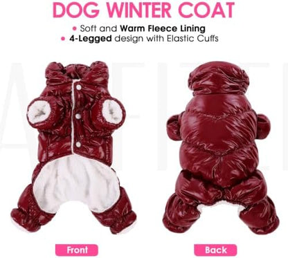 AOFITEE Dog Coats for Medium Dogs Full Body Dog Coat Waterproof Dog Jacket - Image 3