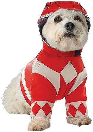 California Costumes Power Rangers Red Ranger Pet Costume | Costumes for Dogs S by CaliforniaCostumeCollections