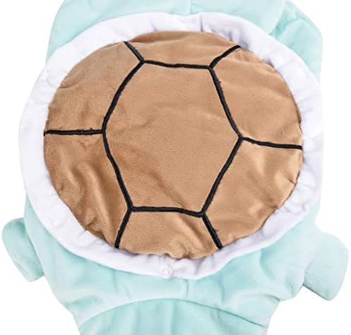Dog Cat Halloween Costumes - Pet Turtle Cosplay Clothes, Adorable Flannel Tortoise Puppy Pajama Outfit, Soft Velvet Christmas Doggie Hoodies, Funny Fleece Sweater for Small Medium Large Dogs, Large - Image 5