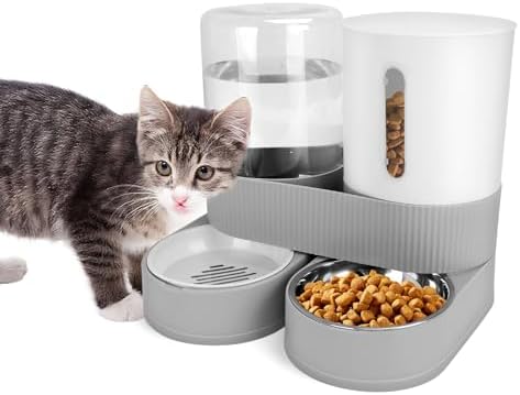 Automatic Dog Feeder and Water Dispenser for Small Medium Cats
