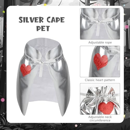 Cat Dog Halloween Costume, Sliver Tin Dog Costume Accessories for Small Puppy Kitten Halloween Dress Up Party - Image 3