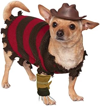 Rubies at Party City A Nightmare on Elm Street: Freddy Krueger Pet Costume for Dogs or Cats, Small by Rubies