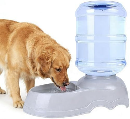 3 Gallon Automatic Dog Water Dispenser, 11L Large Dog Water Bowl Dispenser, Automatic Pet Water Dispenser Gravity Water Bowl for Dogs, Large Dog Drinking Fountain