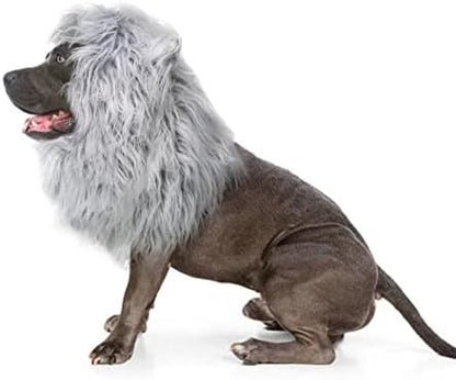 Onmygogo Lion Mane Wig for Dogs with Ears, Funny Pet Costumes for Halloween Christmas - Image 2