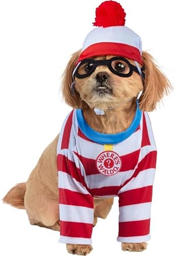 Where's Waldo: Waldo Pet Costume for For Dogs or Cats by Rubies, Small - Image 2