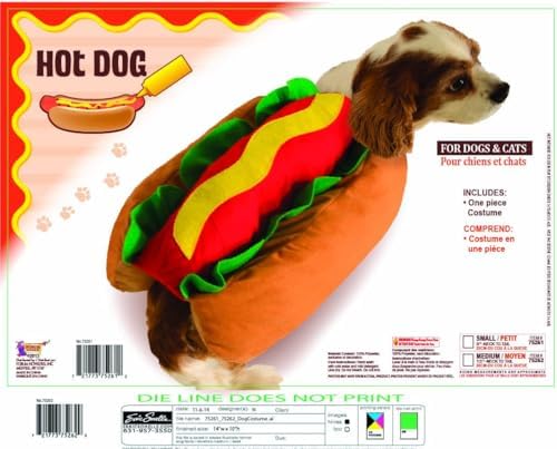 Rubies Hot Dog Pet Costume for Dogs or Cats, Medium - Image 2