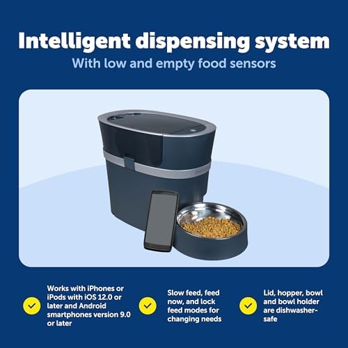 PetSafe Smart Feed Automatic Pet Feeder, 6L/24 Cup, Programmable