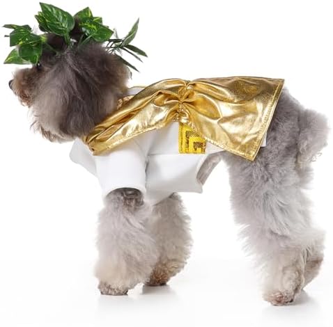 Roman Toga Dog Halloween Costumes, Pet Dog Costume Fashion Cosplay Clothes Dress Outfit for Small Medium Dogs Christmas Special Events Photo Props Dress up Accessories X-Large - Image 7