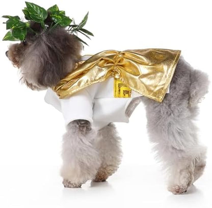 Roman Toga Dog Halloween Costumes, Pet Dog Costume Fashion Cosplay Clothes Dress Outfit for Small Medium Dogs Christmas Special Events Photo Props Dress up Accessories Large - Image 7