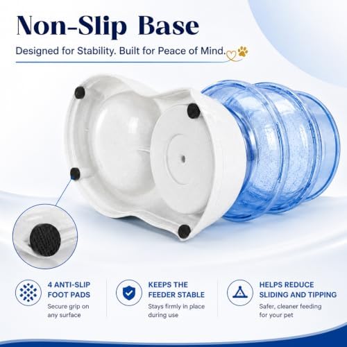Automatic Dog Feeder and Water Dispenser Set for Large Dogs, 3 Gallon Gravity Dog Cat Food and Water Dispenser Set with Pet Food Bowl,Large Pet Food Water Dispenser Station