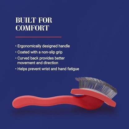 Chris Christensen Big G Dog Slicker Brush for Dogs (Goldendoodles, Labradoodles, Poodles), Groom Like a Professional, Fluff Detangle Style, Saves Time Energy, Coral, Large - Image 5