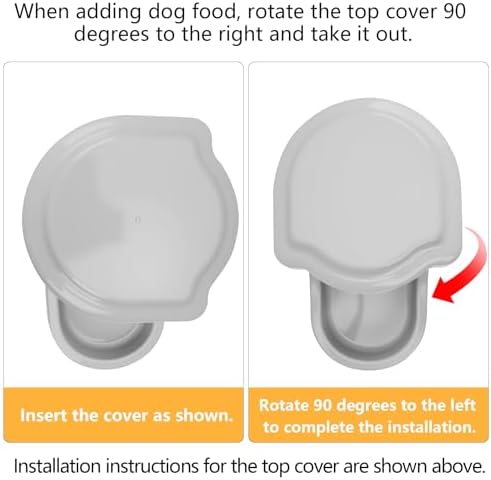 Kenond 9.5L Gravity Large Dog Feeder, Automatic Dogs Food Dispenser
