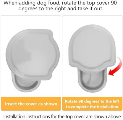 Kenond 9.5L Gravity Large Dog Feeder, Automatic Dogs Food Dispenser
