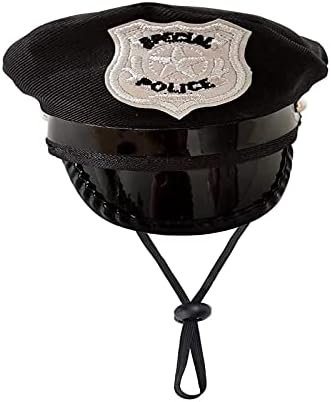Soochat Pet Police Hat Dog Cat Police Hat Pet Dress Up Accessories for Halloween Christmas Cosplay Role Play Party Photo Props by Soochat