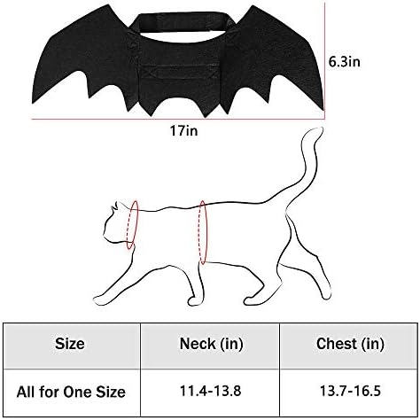 Cat Halloween Costume Bat Wing Pet Apparel for Small Dog Puppy Kitty Kitten - Image 5