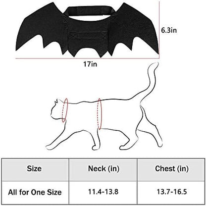 Cat Halloween Costume Bat Wing Pet Apparel for Small Dog Puppy Kitty Kitten - Image 5