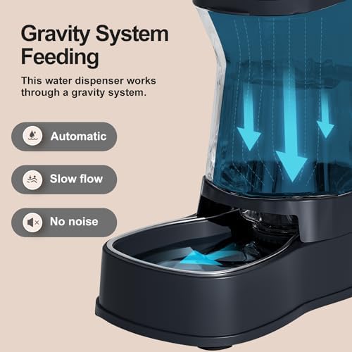 Automatic Dog Water Dispenser, Stainless Steel Bowls Feeder, 100% BPA-Free