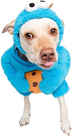 Pet Krewe Unleash The Parade Cookie Monster Dog Costume Sesame Street Pet Costumes for Large Dogs - Perfect for Halloween, Christmas Holiday, Parties, Photoshoots, Gifts for Dog Lovers by PetKreweUnleashtheParade