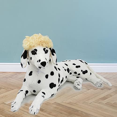 Funny Blonde Curly Dog Wig, Cat Cosplay Wig, Pet Wigs for Halloween, Christmas, Parties, Festivals, Dog Wigs for Small Medium and Large Dogs - Image 6