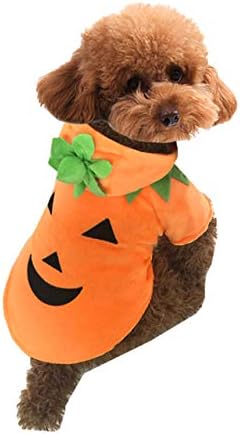 Dog Cat Halloween Pumpkin Costume,Pet Cosplay Costumes,Puppy Warm Outfits - Image 4