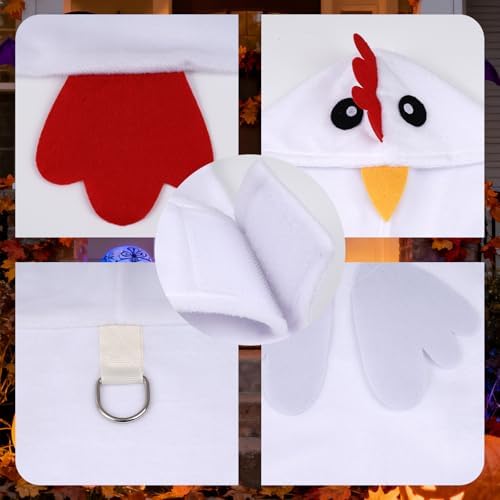 Nydotd Dog Chicken Costume Dog Halloween Costumes Cute Animal Clothes Cosplay (Small) - Image 3