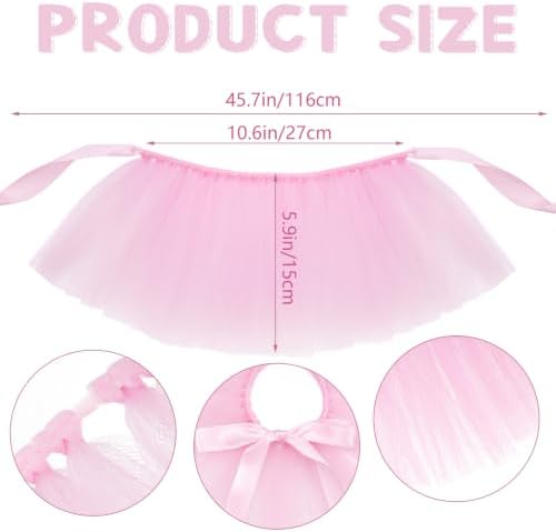 Pet Costume Set Tutu Skirt with Pearl Crown for Small Dog Cat Halloween Birthday Wedding Photo Prop Costume - Image 3