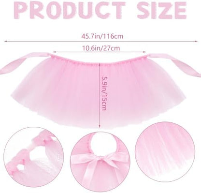Pet Costume Set Tutu Skirt with Pearl Crown for Small Dog Cat Halloween Birthday Wedding Photo Prop Costume - Image 3