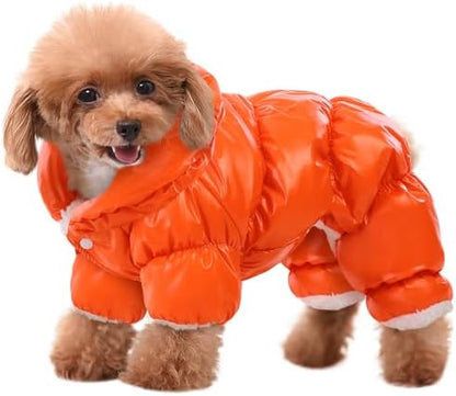 AOFITEE Small Dog Coat Waterproof Dog Winter Jacket Fullbody Dogs Snowsuit by AOFITEE