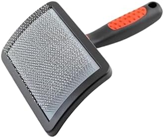 Paw Brothers Soft Pin Curved Slicker Brush for Dogs, Coated Tips, Maximum Coverage, Gentle on Skin, Size 3" x 5.5", Small by ryanspetsupplies