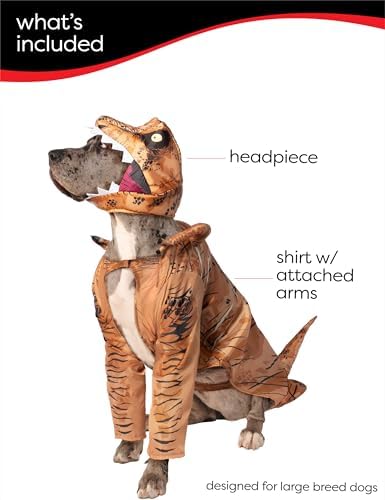 Rubies Jurassic World: T-Rex Pet Costume for for Dogs or Cats, 3XL - Image 3