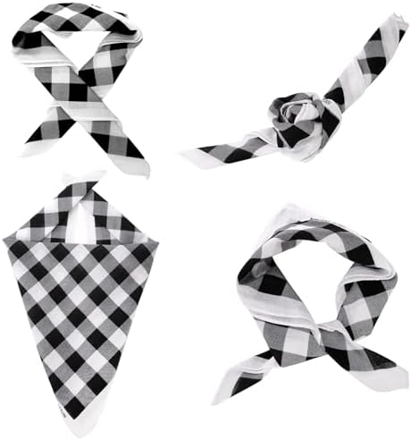 Eorbow 4 Pack Pet Cowboy Costume Accessories Set, 2 Pcs Cowboy Hat and 2 Pcs Bandana Scarf, Puppy Kitten Halloween Christmas Costume, West Cowboy Accessories Party Cosplay Wearing for Cats Small Dogs - Image 5