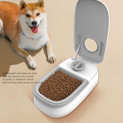 Automatic Pet Feeder, Timed Function, Dry Wet Food Compatible