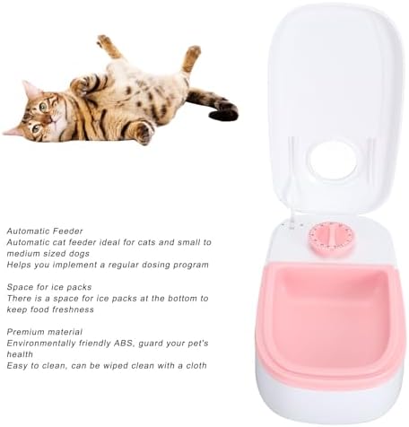 Automatic Pet Feeder, Timed Function, Dry Wet Food Compatible