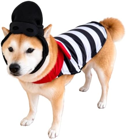 ComfyCamper Robber Cape and Headpiece Costume for Dogs Halloween Costumes, L - Image 2