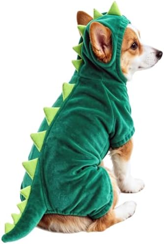 Dog Halloween Costumes Dog Dinosaur Costume Hoodie Pajamas for Dogs by Unknown