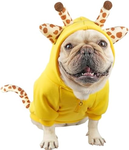 Halloween Dog Giraffe Costume Frenchie Clothes by CHEERTAILS
