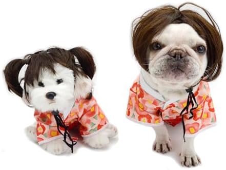 Kimono Pet Costume for French Bulldog, Funny Kimono Outfit, Dog & Cat Party Clothes, Halloween Cosplay (L) - Image 4