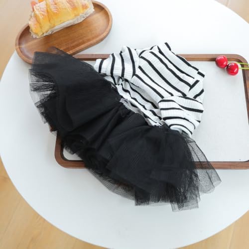Dog Halloween Costume - Pumpkin Tutu Dress for Small Dogs & Puppies, Cute Holiday Pet Apparel with Bowtie, Fall Party Outfit L-elf Medium - Image 3
