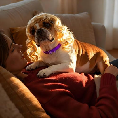 Dog Wig Costume with Adjustable Elastic Band for Small, Medium, Large Pets - Image 5