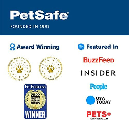 PetSafe Healthy Pet Food Station-Medium, 4 lb Kibble Capacity-Gravity Pet Feeder Dry Food Dispenser, Automatic Cat Feeder, Small to Medium-Removable Stainless Steel Bowl (Pack of 2)