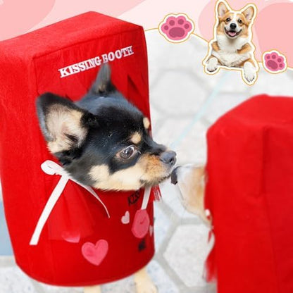 Hallowen Dog Kissing Booth Costume Headpiece for Pets, S/M - Image 5