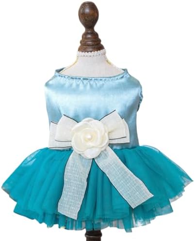 Fashion Sweet Puppy Dog Blingbling Princess Skirt Pet Dog Lace Cake Camisole Tutu Dress J-Blue M by MaruPetyourkidsfriends